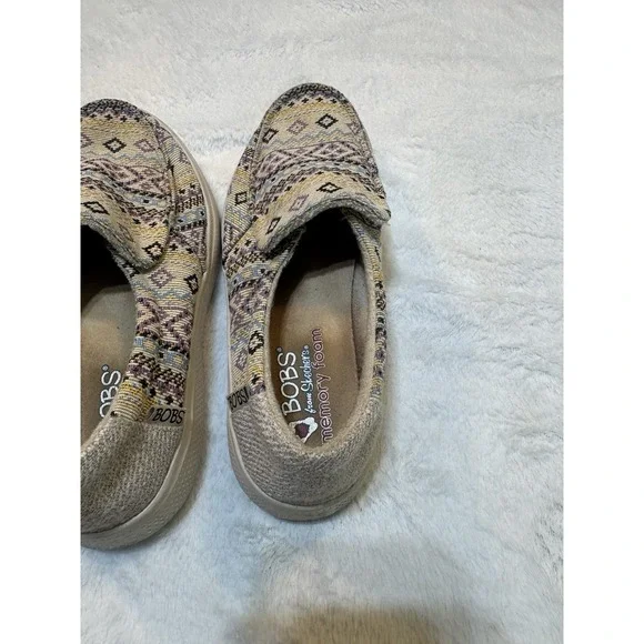 Skechers Bobs  Womens Girls Point Proven Memory Foam Slip On Shoes Loafers 6 - Picture 7 of 8